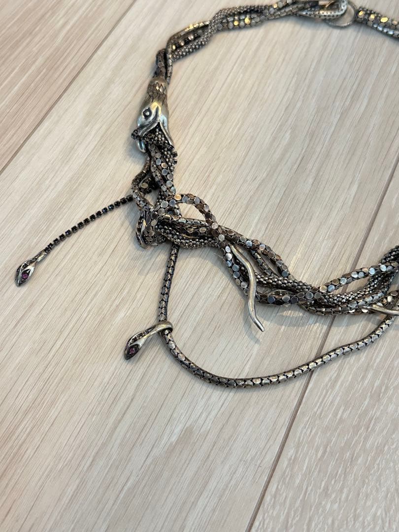 【925】HP FRANCE/IOSSELLIANI スネークネックレス