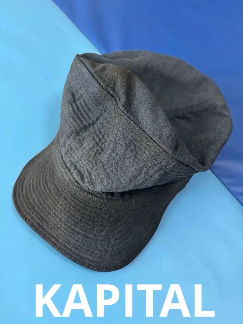 【サンプル品一点物】KAPITAL 老人と海 キャップ 染め