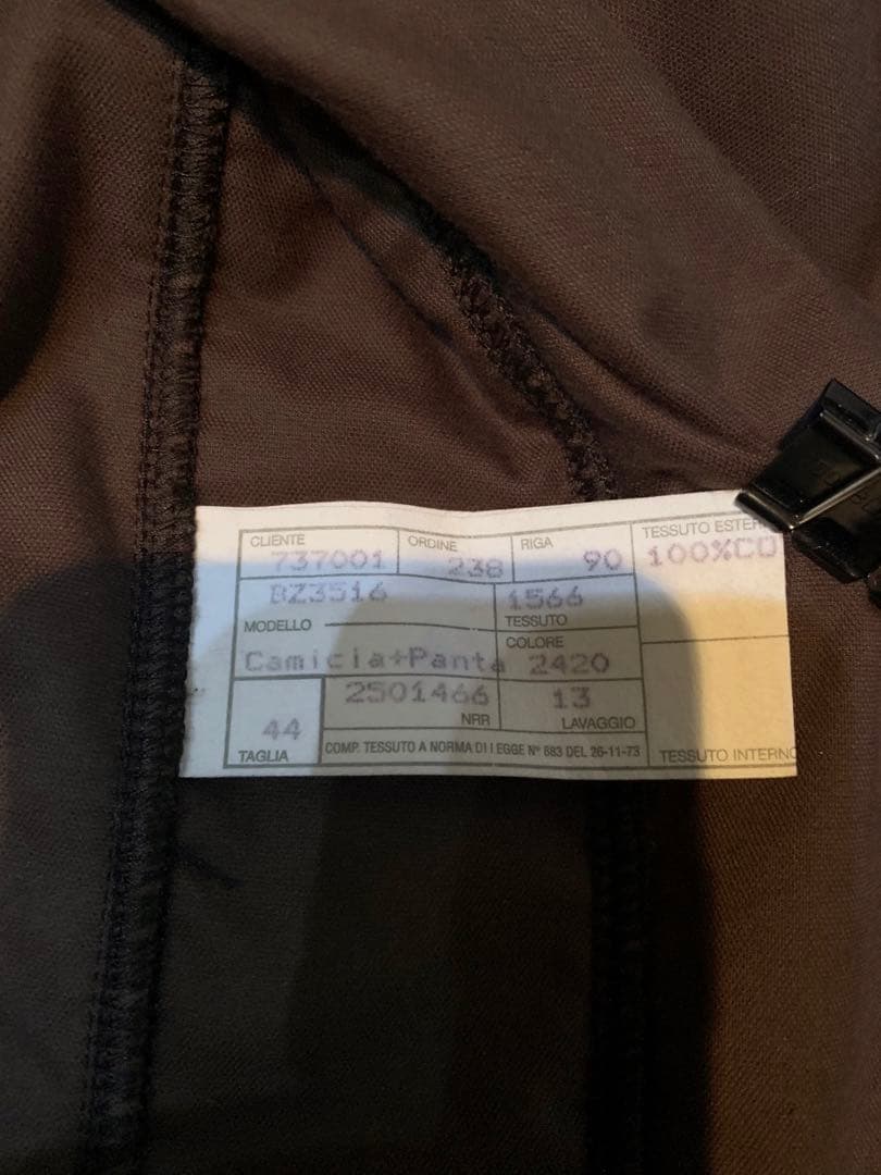 〈匿名配送〉【美品】Giorgio Armani ベロアジャケット ブラウン