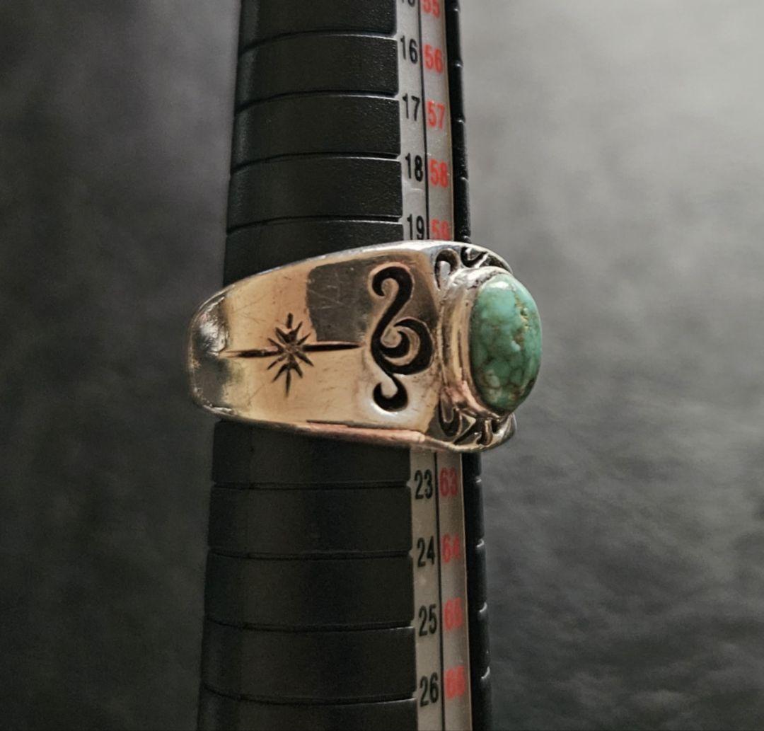 超希少品　SAAD サード　NO.8ターコイズ　リング　シルバー925　天然石
