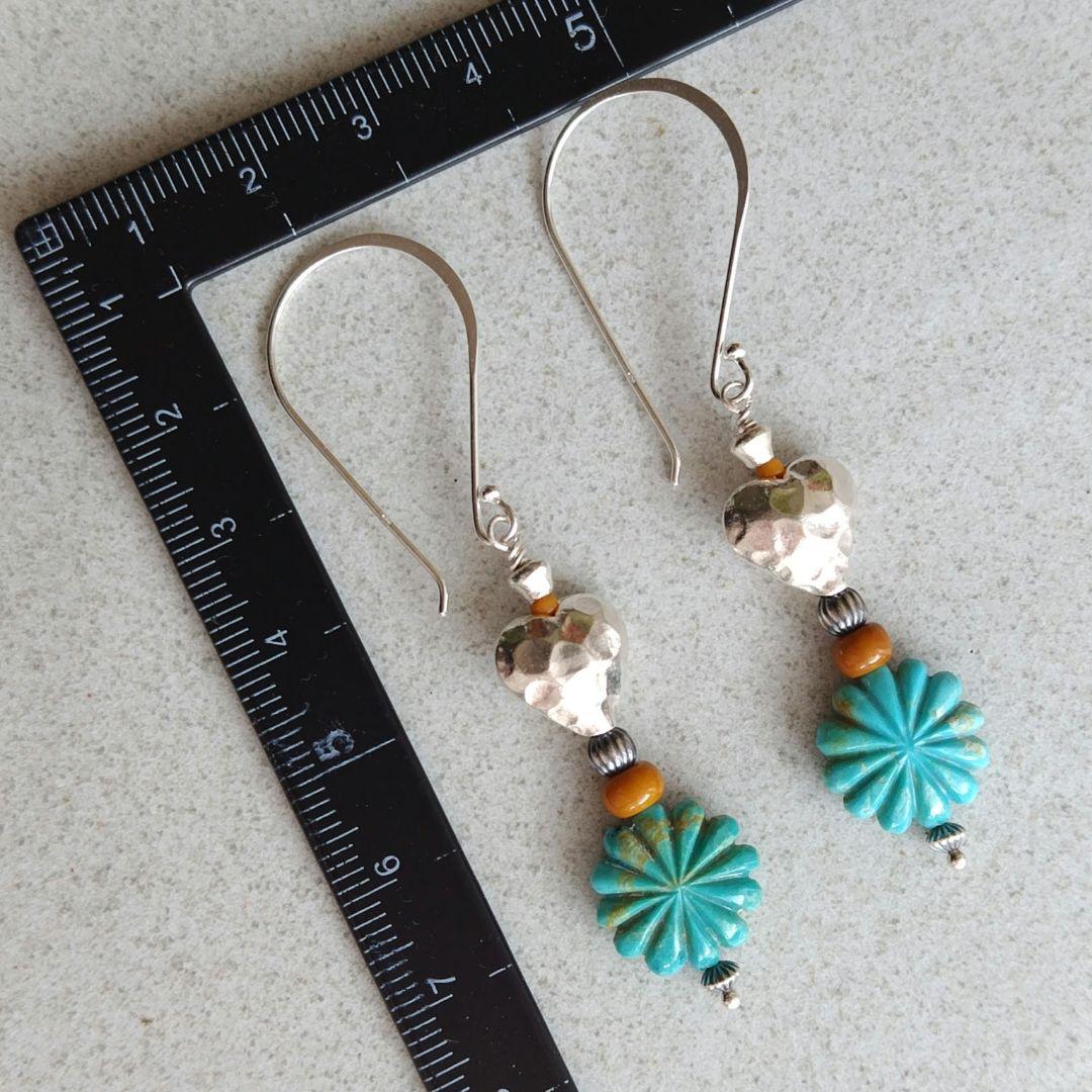 ILoveArizona♡Navajo＆Karen♡Antiqueシルバーピアス