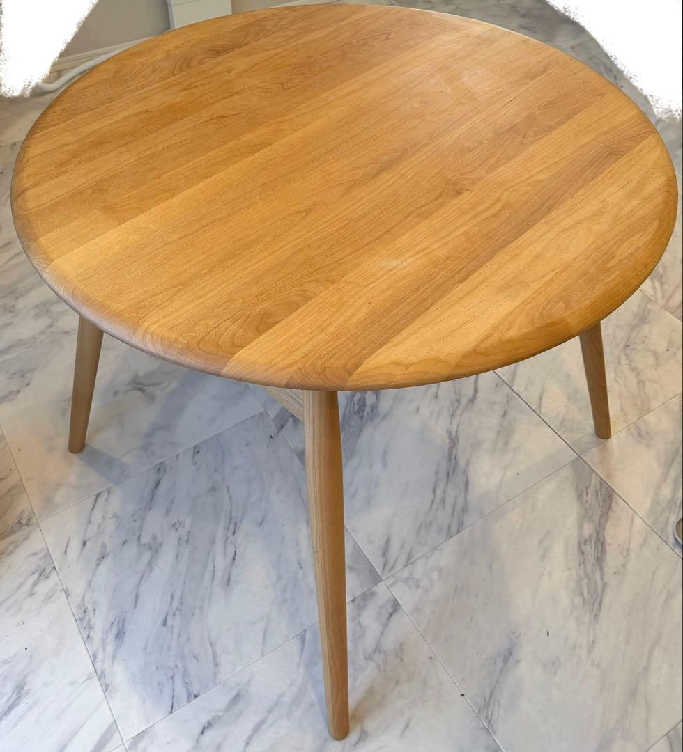 23年製 モモナチュラル ラウンドテーブル Φ950