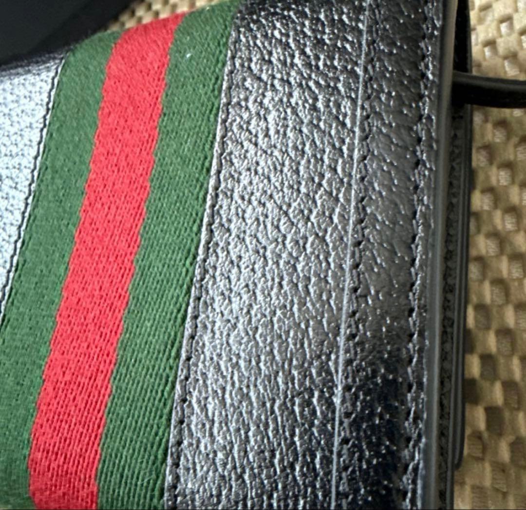 GUCCI GGロゴ 二つ折り財布 ブラック