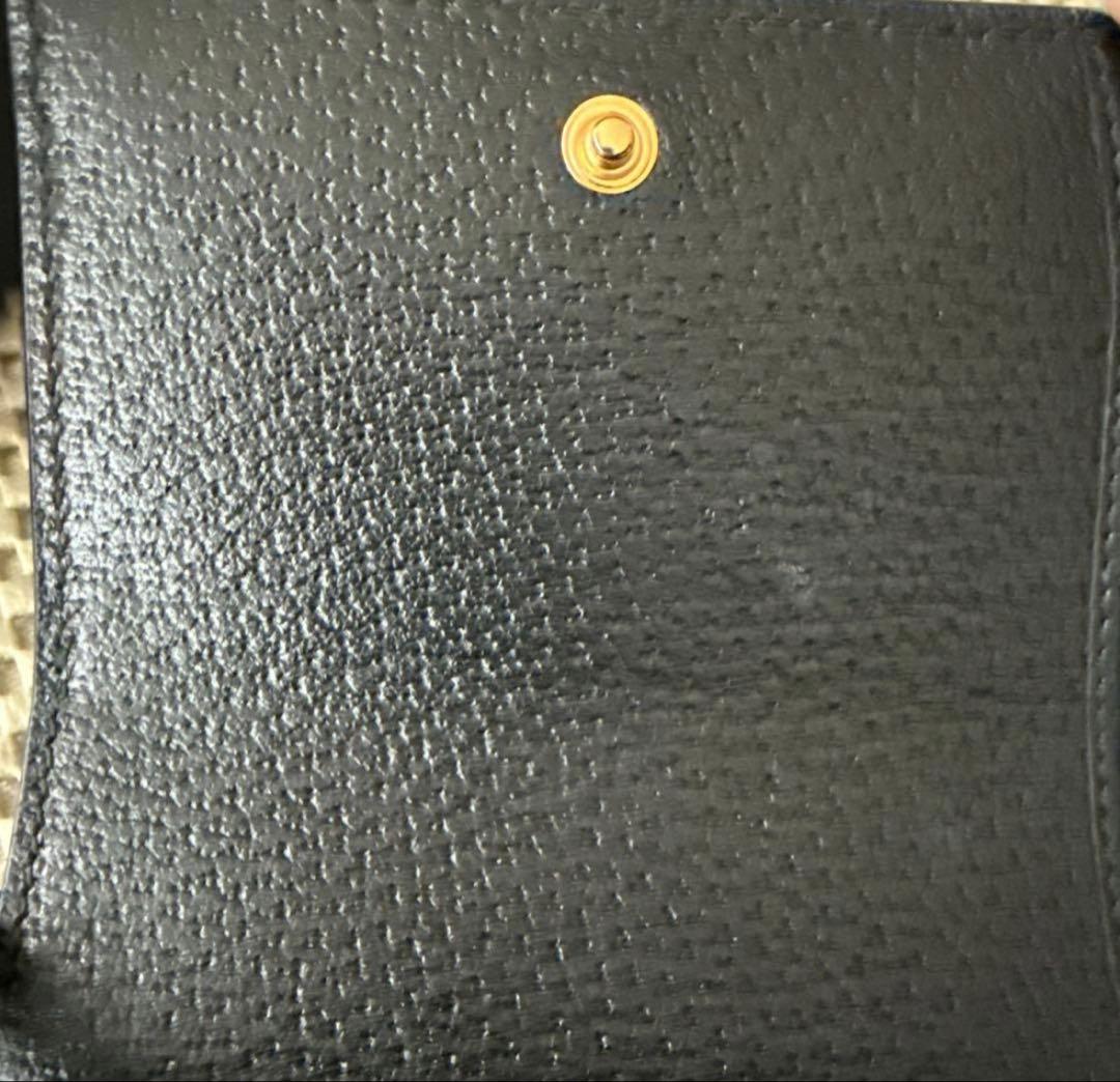 GUCCI GGロゴ 二つ折り財布 ブラック