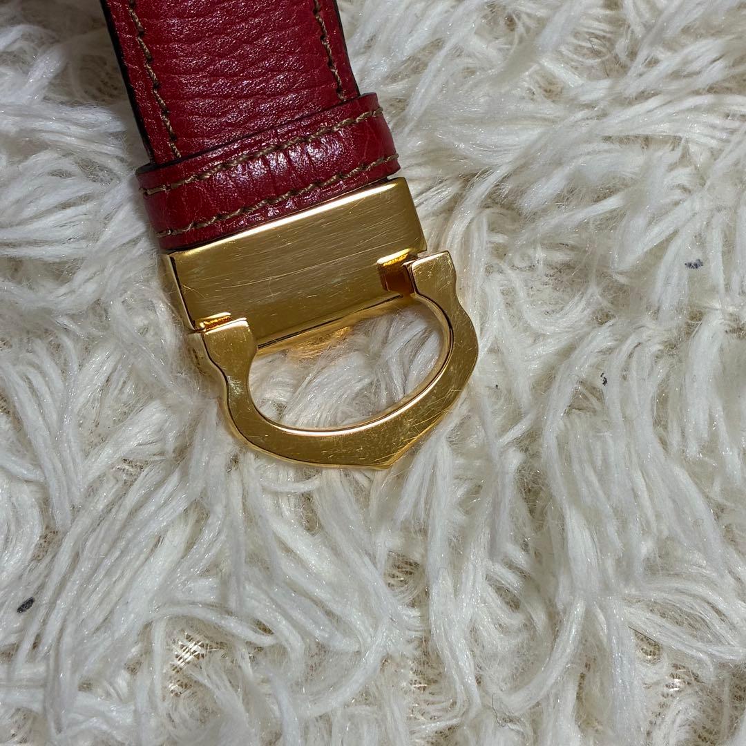 極美品 カルティエ、 マストドゥカルティエ　レザー ベルト ゴールドCバックル