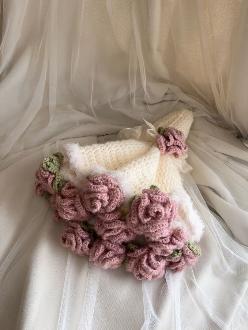 ブーケブランケット[薔薇] 花束ブランケット　フラワーブランケット　インテリア