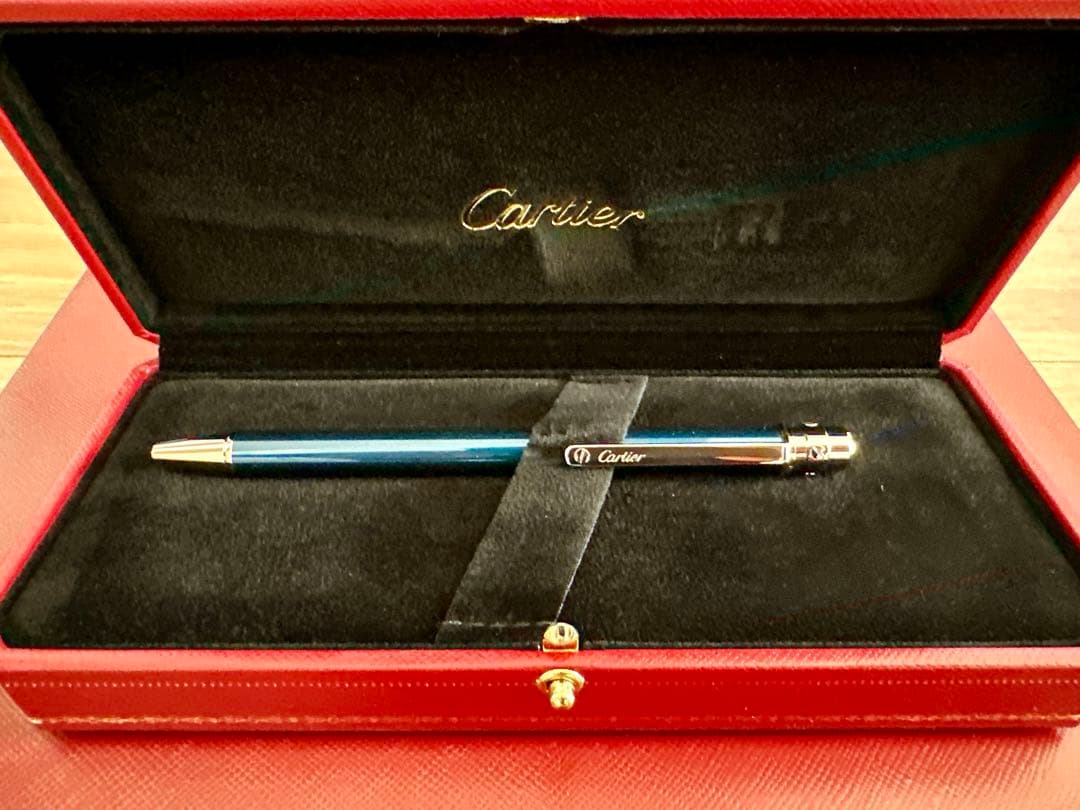 Cartier カルティエ　ボールペンSM（ブルー）　新品　保証書