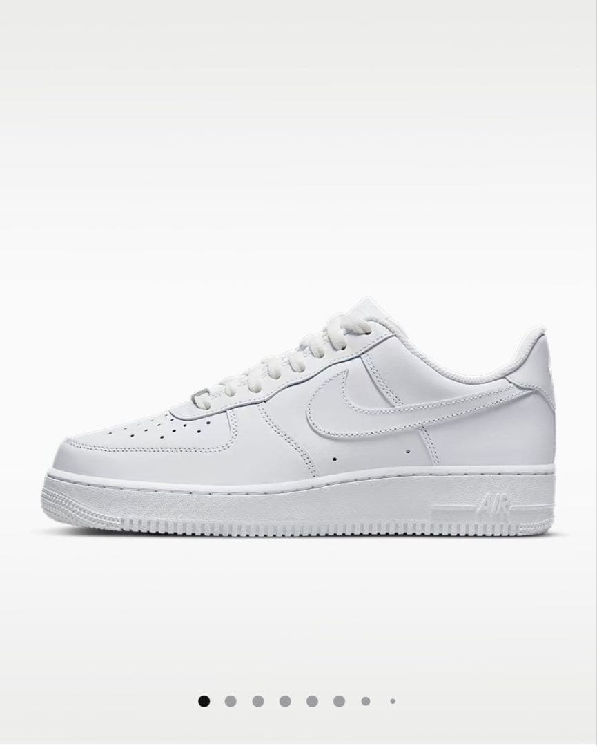 新品未使用タグ付きナイキ NIKE エアフォース1 ’07 ホワイト 27cm