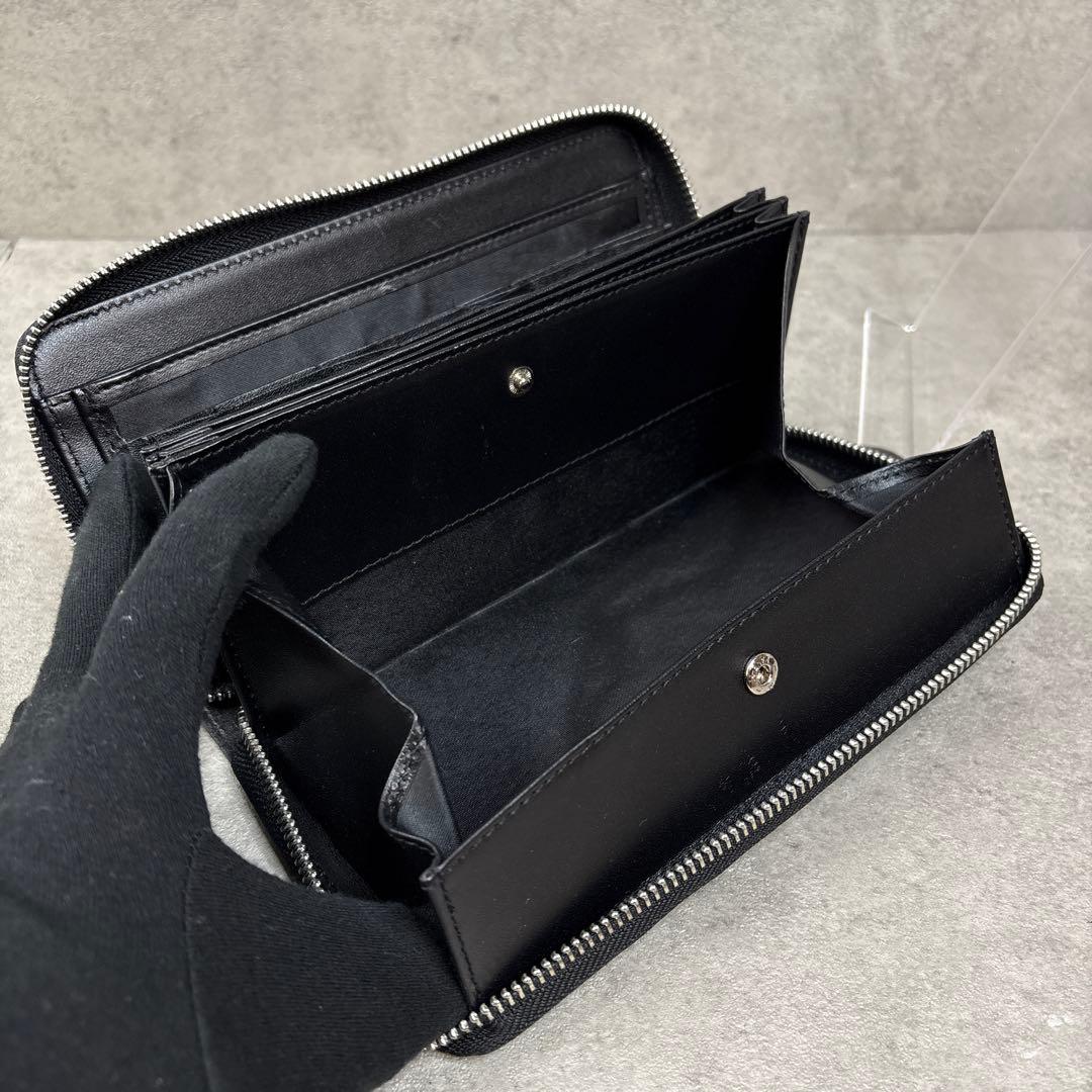 未使用級！最上級クロコダイル　鰐革　大容量　ジッパー　長財布