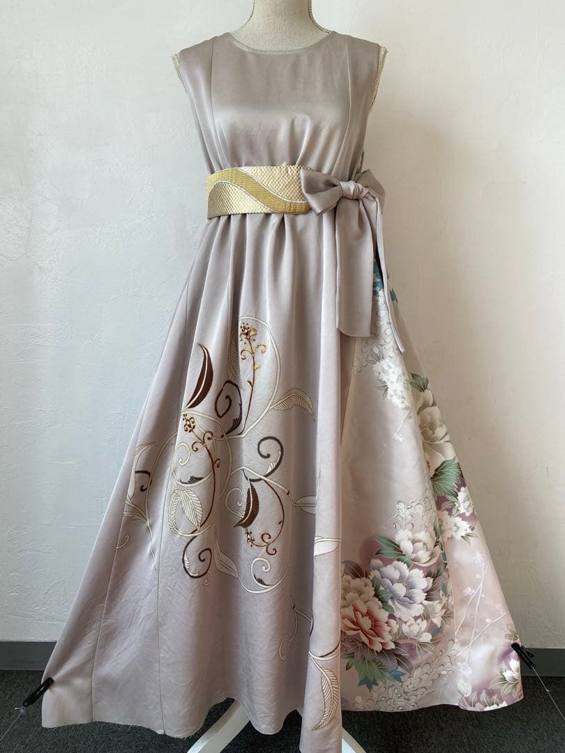 3236 着物　リメイク　ドレス　ワンピース