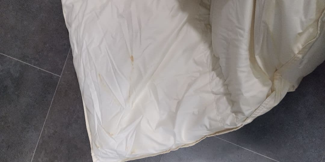 羽毛布団　2枚合わせ　肌掛け　合掛け　ホワイトダックダウン85%　W　ダブル