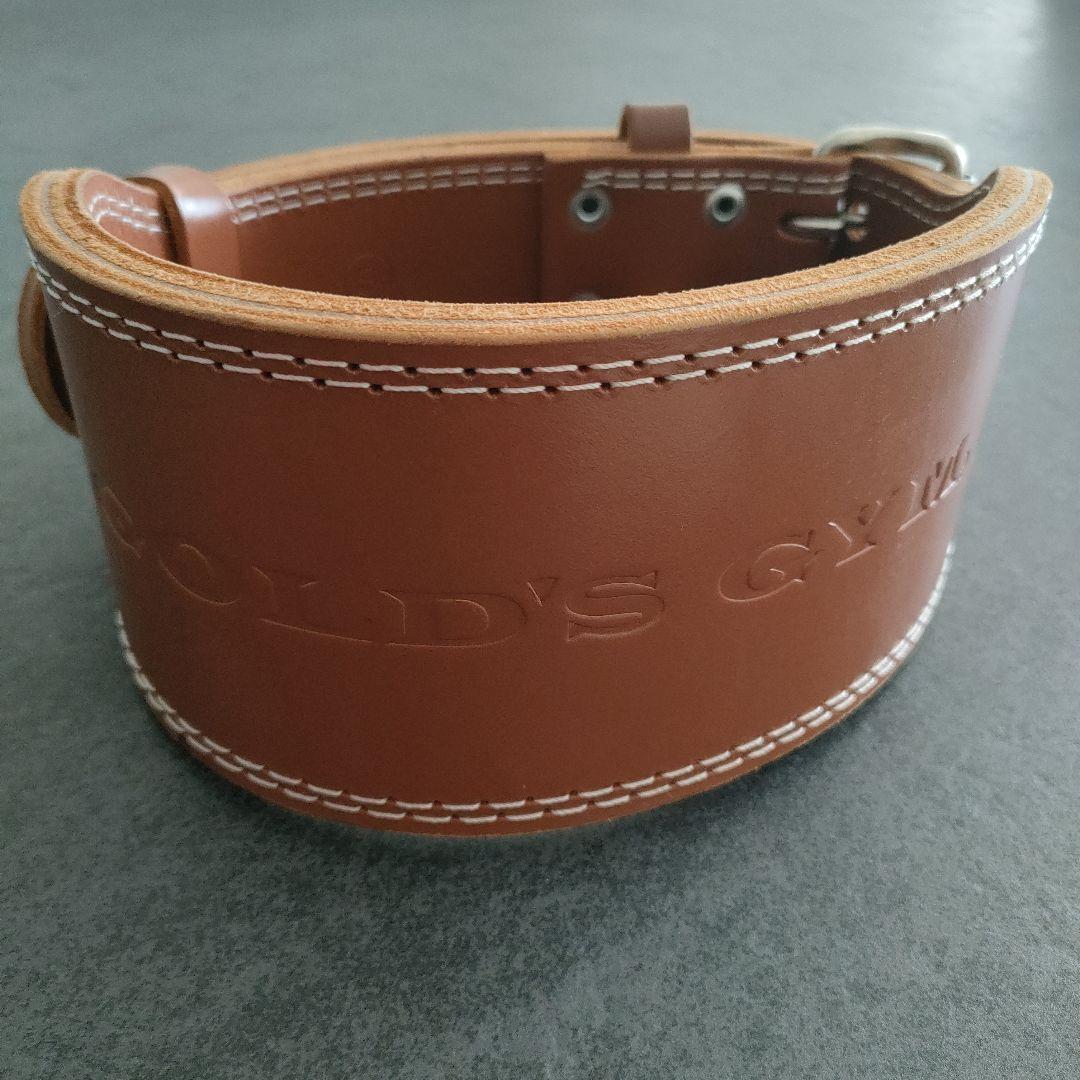 GOLD'S GYM ゴールドジム レザー トレーニングベルト　Sサイズ