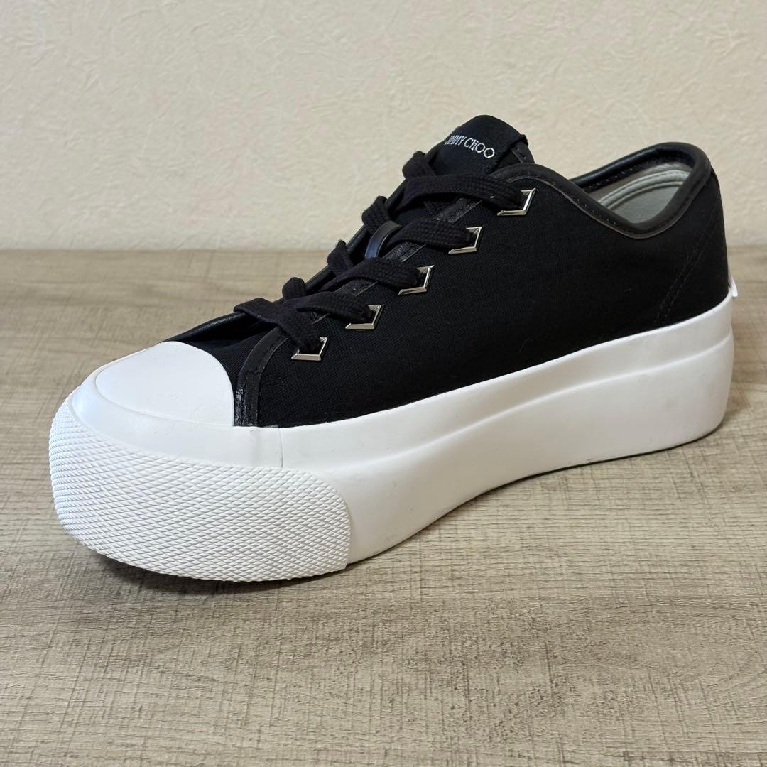 JIMMY CHOO PALMA MAXI 厚底 スニーカー 23cm ブラック