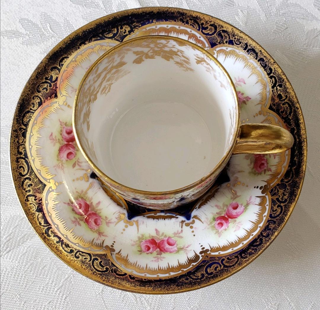 パラゴン ② カップ デミタス ローズ コバルト アンティーク