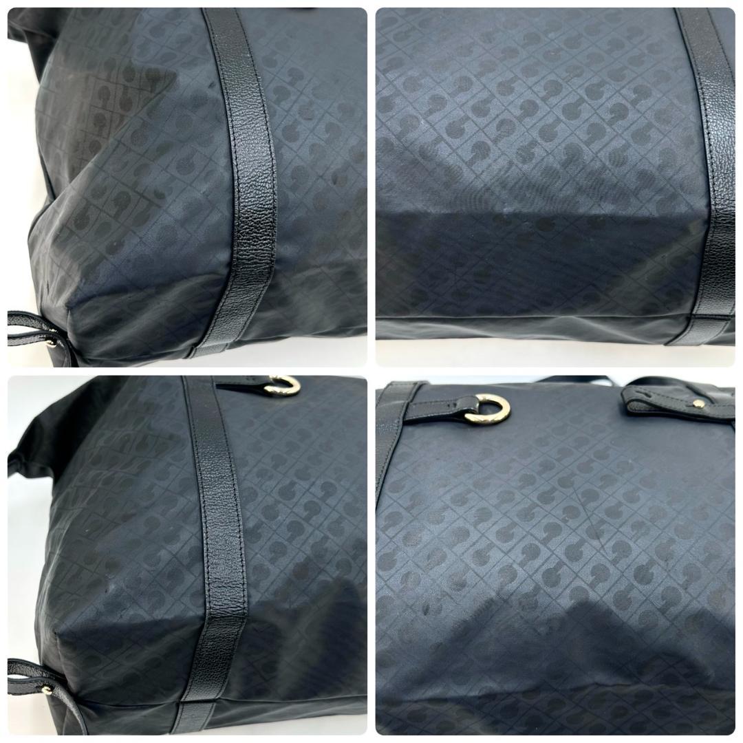 ゲラルディーニ ソフティ ボストンバッグ 旅行用バッグ ブラック ゴールド金具