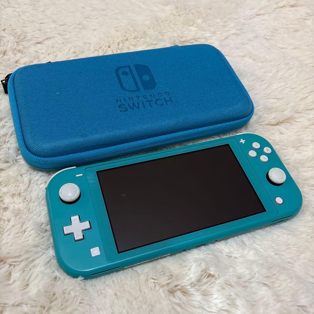 【訳あり！】Nintendo Switch Light ターコイズ ケースつき