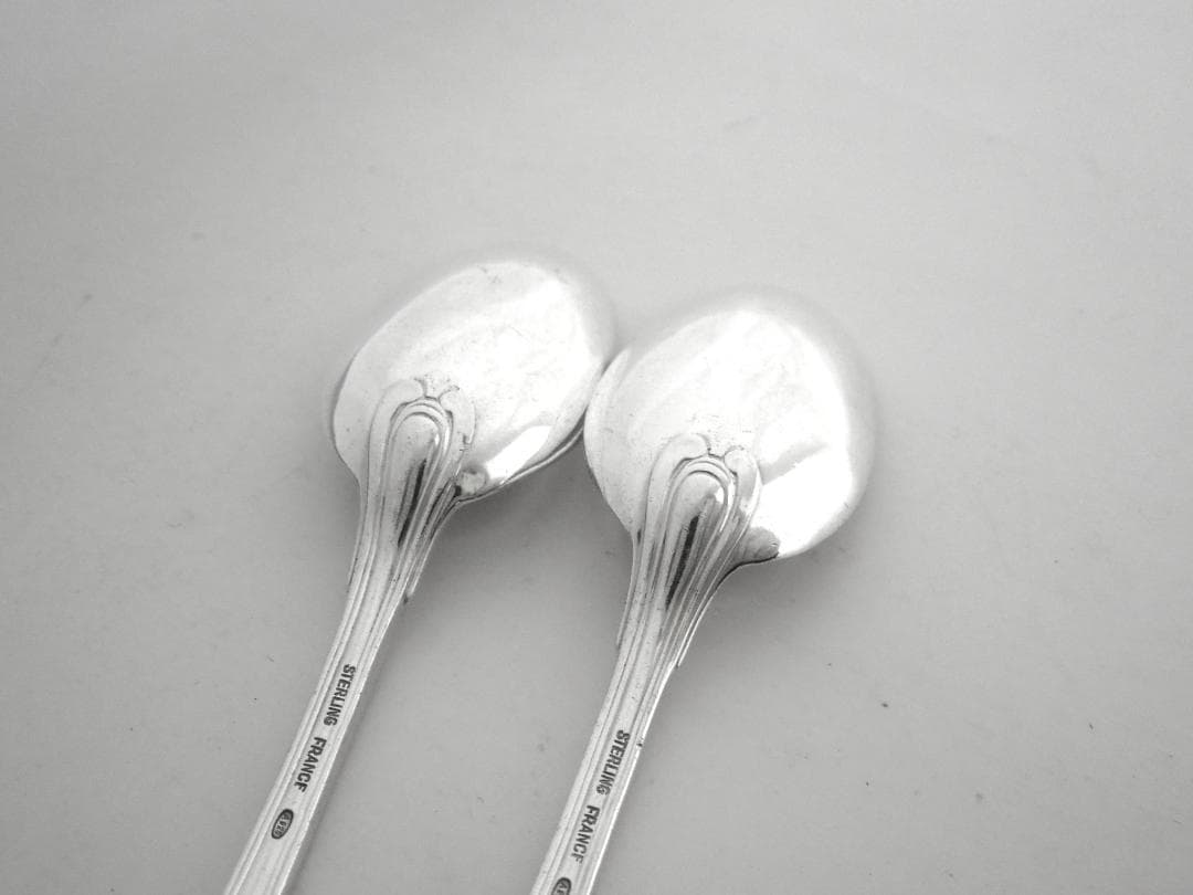 クリストフル　スターリングシルバースプーン2本セット　Christofle　純銀