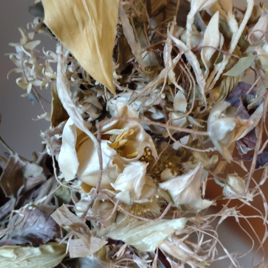 よ*☆様 アンティーク布花リース　手作り　手芸　巾80cm