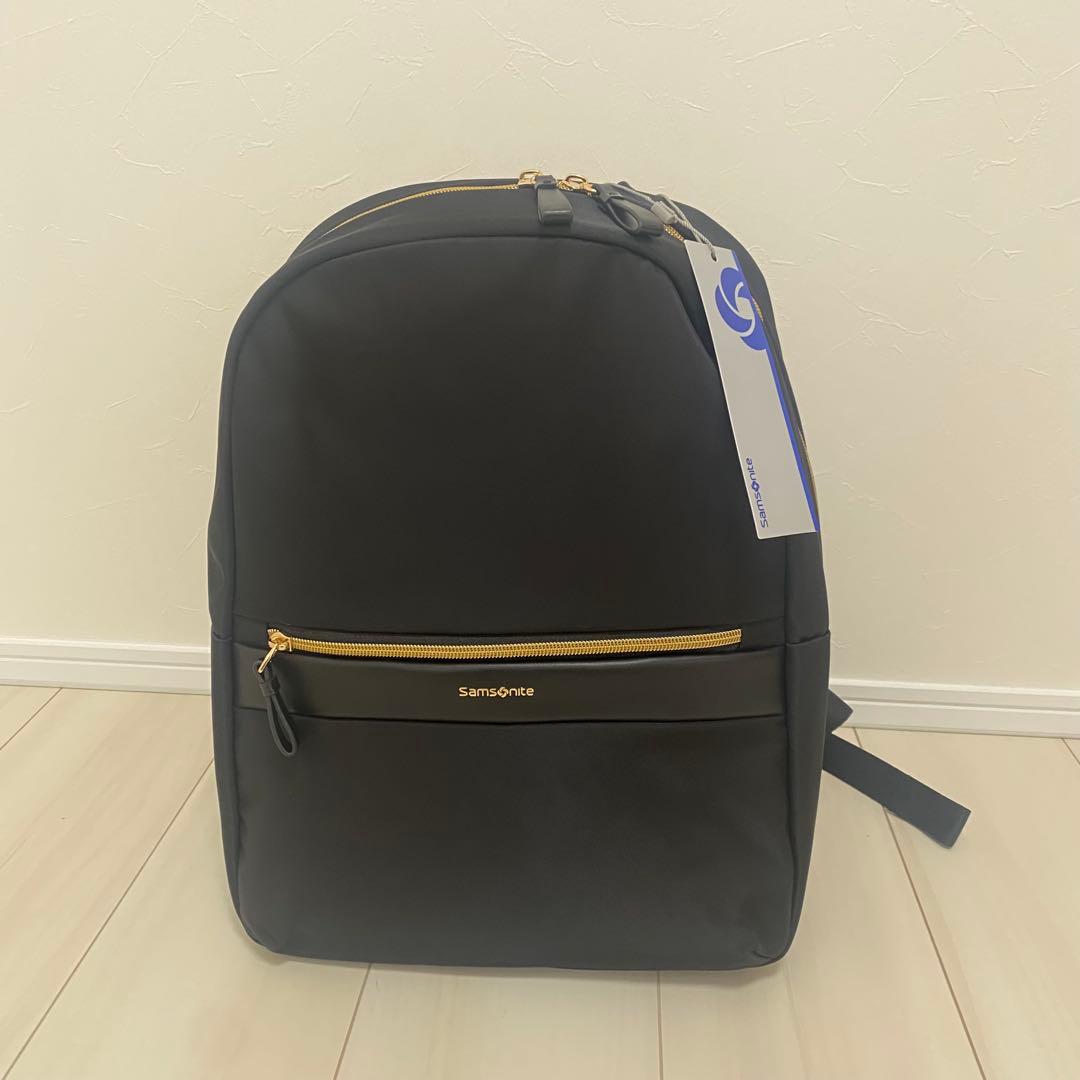 【新品】サムソナイト メンズ レディース ナイロン バック リュック ブラック