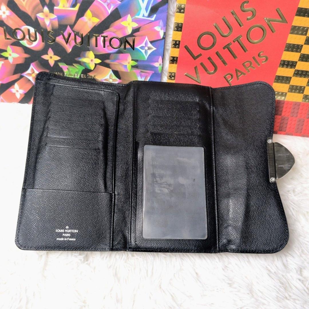 【セール中！】ルイヴィトン エピ ポルトフォイユ ウジェニ 二つ折り財布 黒
