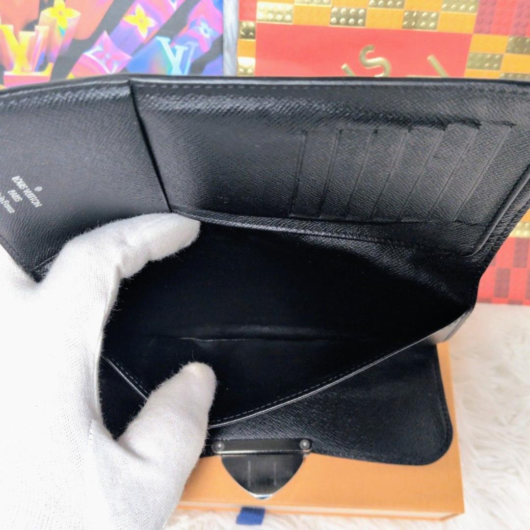 【セール中！】ルイヴィトン エピ ポルトフォイユ ウジェニ 二つ折り財布 黒
