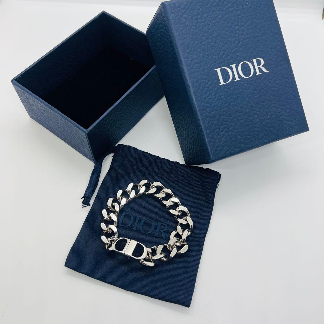 【Dior】ディオール CDアイコン チェーンリンク ブレスレット メンズ 箱付
