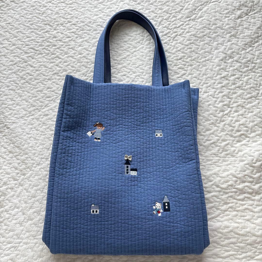 新品★ファミリア ピオヌンナル コラボバッグ PORTE BLUE ポルト