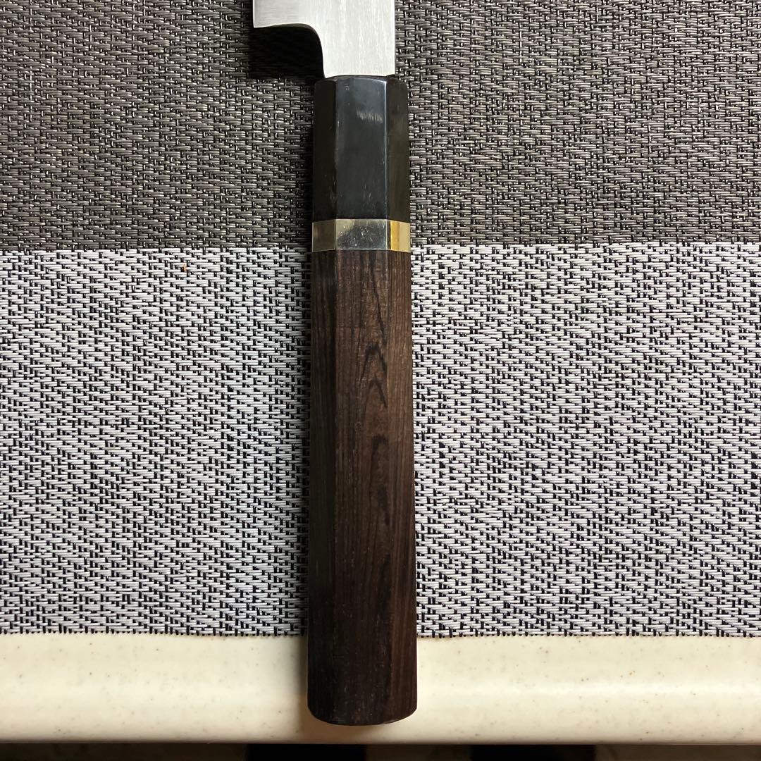 本焼　柳刃包丁　池田美和　白ニ鋼　天然砥石で研ぎ済み！