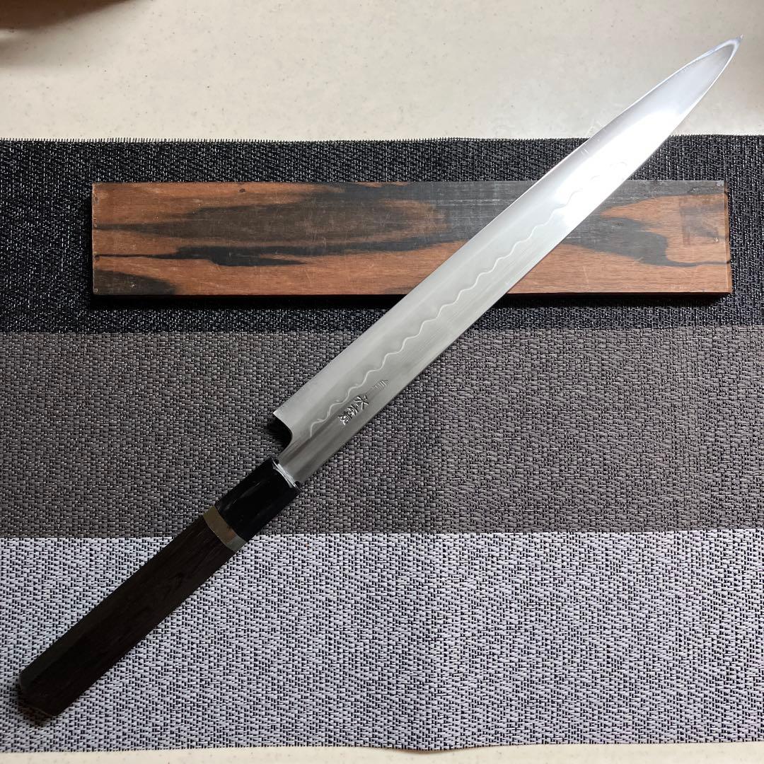 本焼　柳刃包丁　池田美和　白ニ鋼　天然砥石で研ぎ済み！