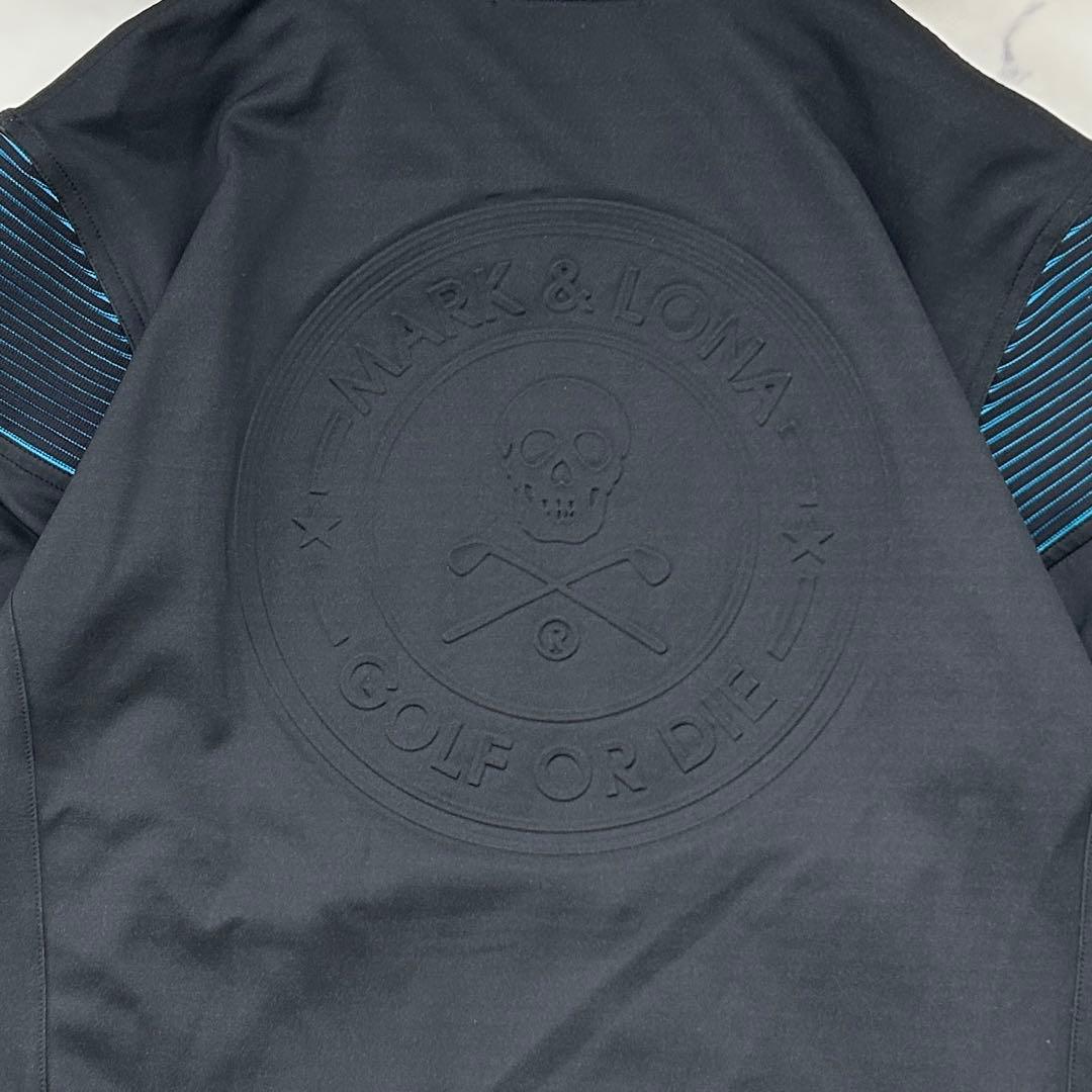 極美品 マークアンドロナ ジップアップパーカー フード ゴルフ ダブルジップ