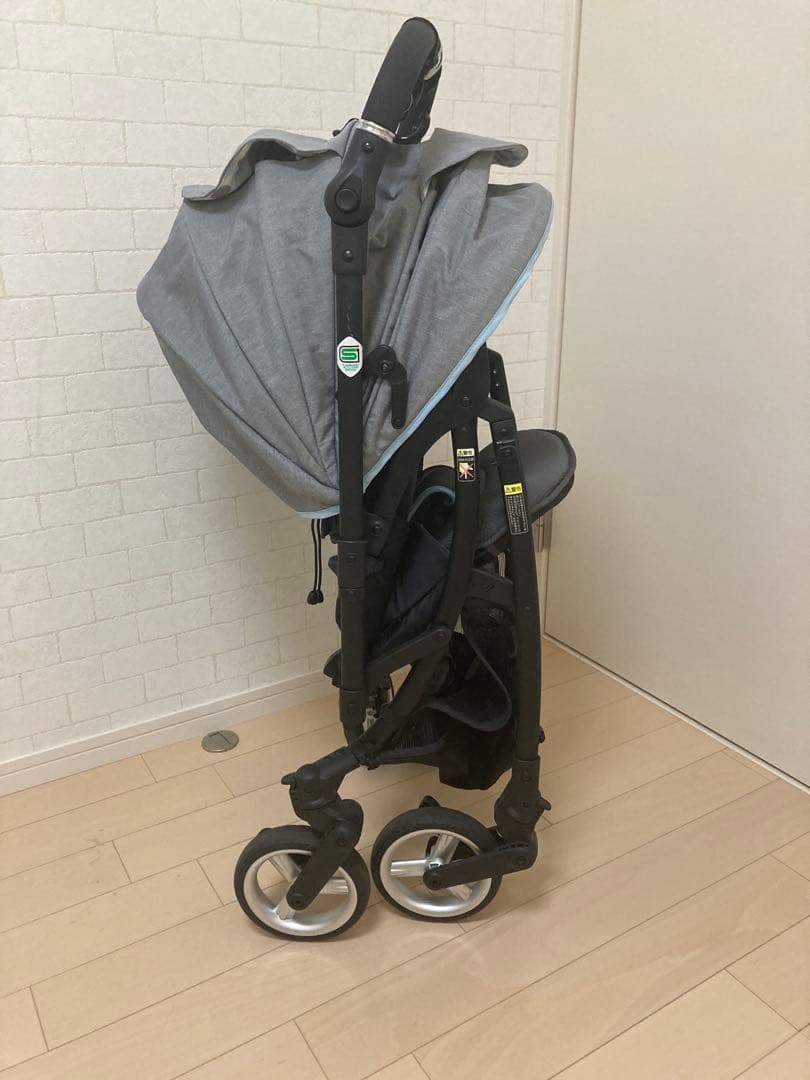 【上美品】ピジョン 最高級ベビーカー ランフィリノン　オート4キャス ハイシート