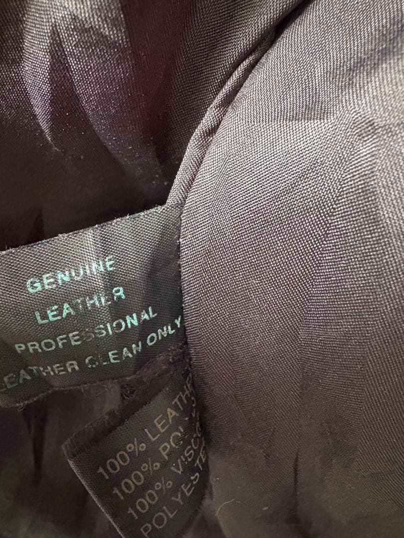 EURO STYLE ブラックレザージャケット　XL