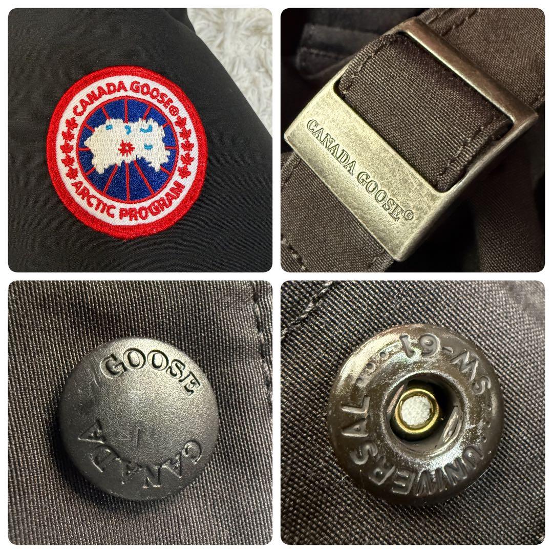 カナダグース ロレッタパーカー 2way Aライン ダウンコート ブラック XS