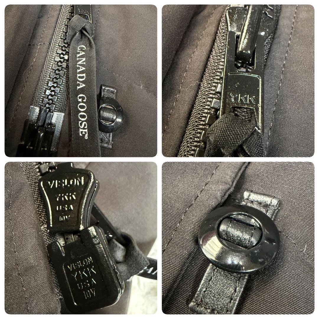 カナダグース ロレッタパーカー 2way Aライン ダウンコート ブラック XS