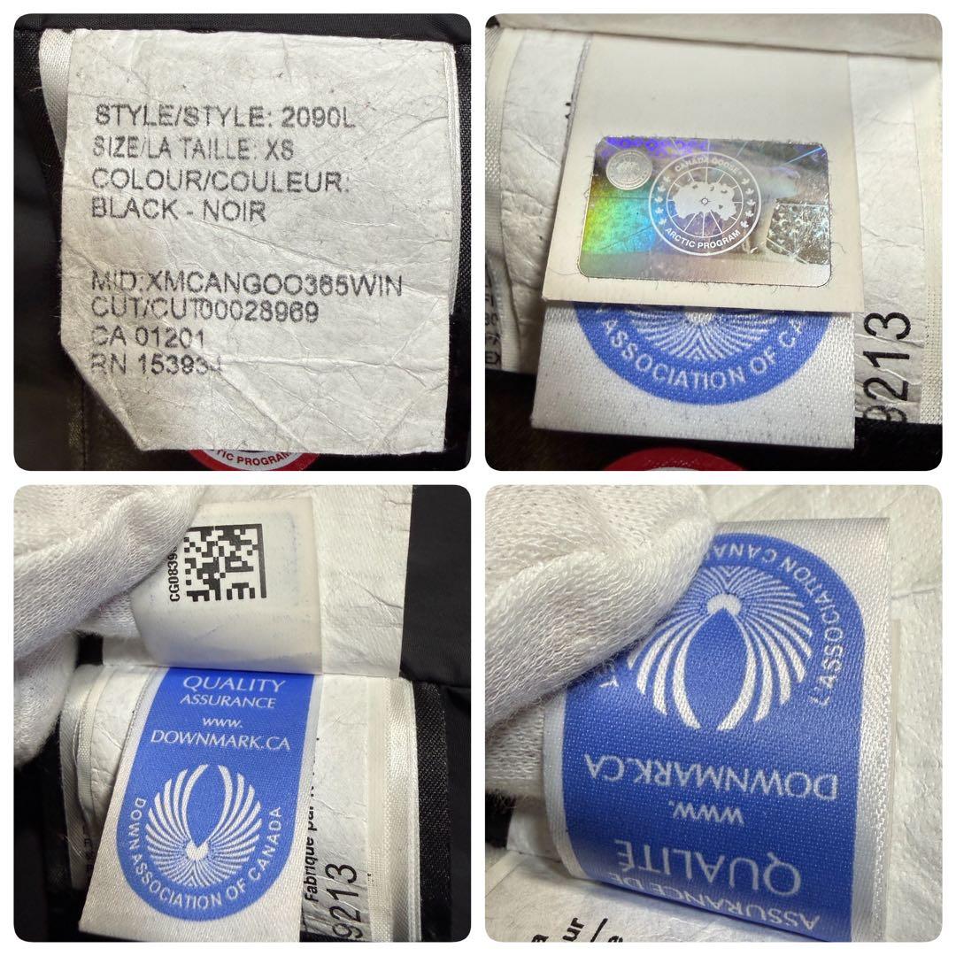 カナダグース ロレッタパーカー 2way Aライン ダウンコート ブラック XS