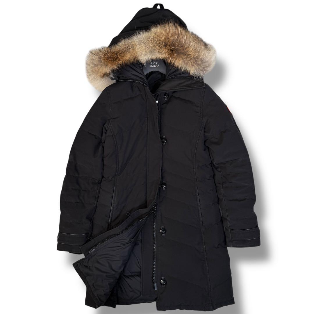 カナダグース ロレッタパーカー 2way Aライン ダウンコート ブラック XS