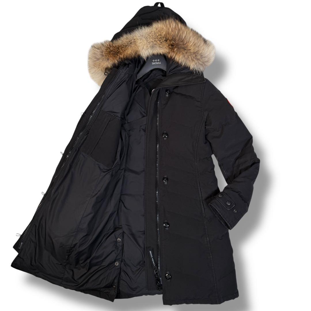 カナダグース ロレッタパーカー 2way Aライン ダウンコート ブラック XS