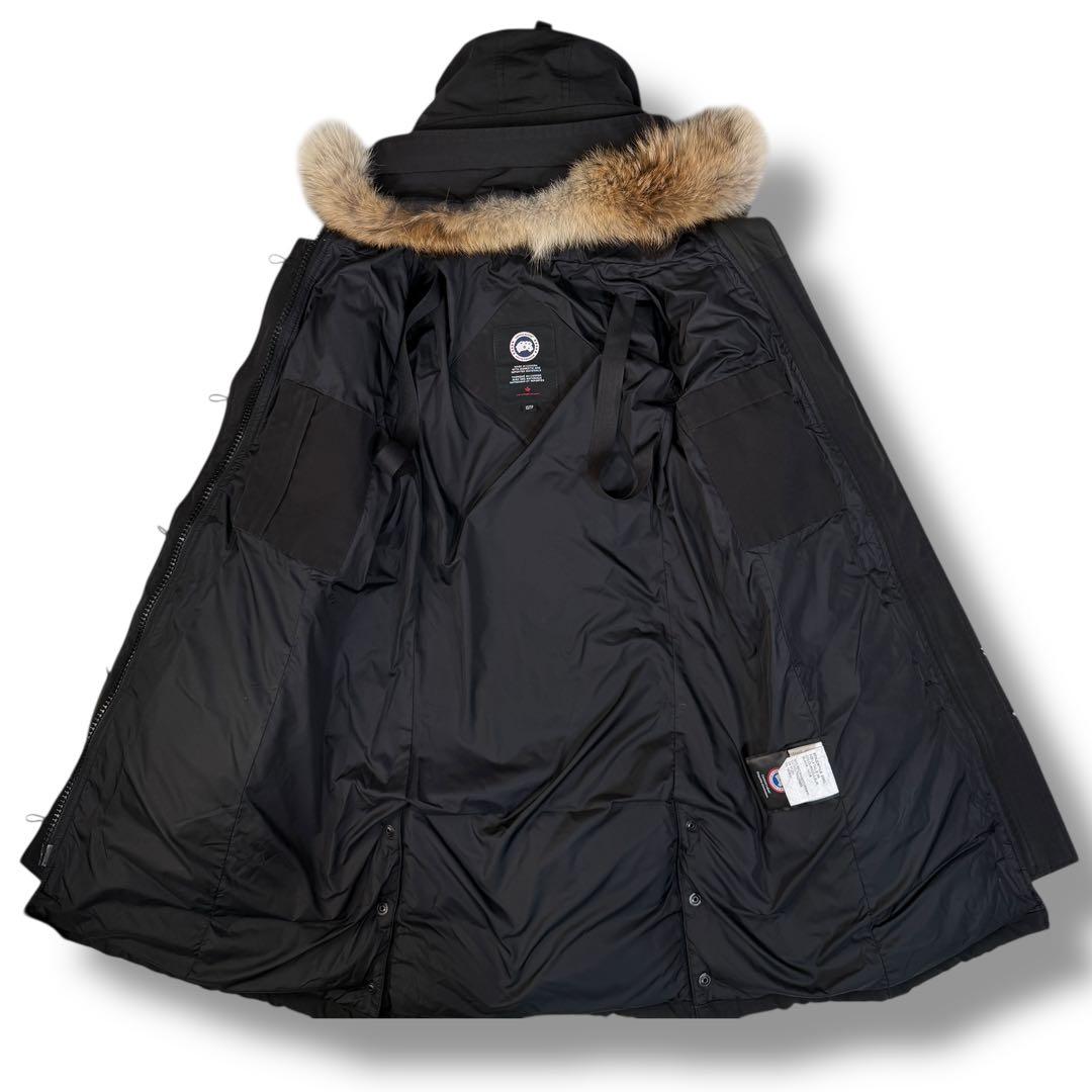 カナダグース ロレッタパーカー 2way Aライン ダウンコート ブラック XS