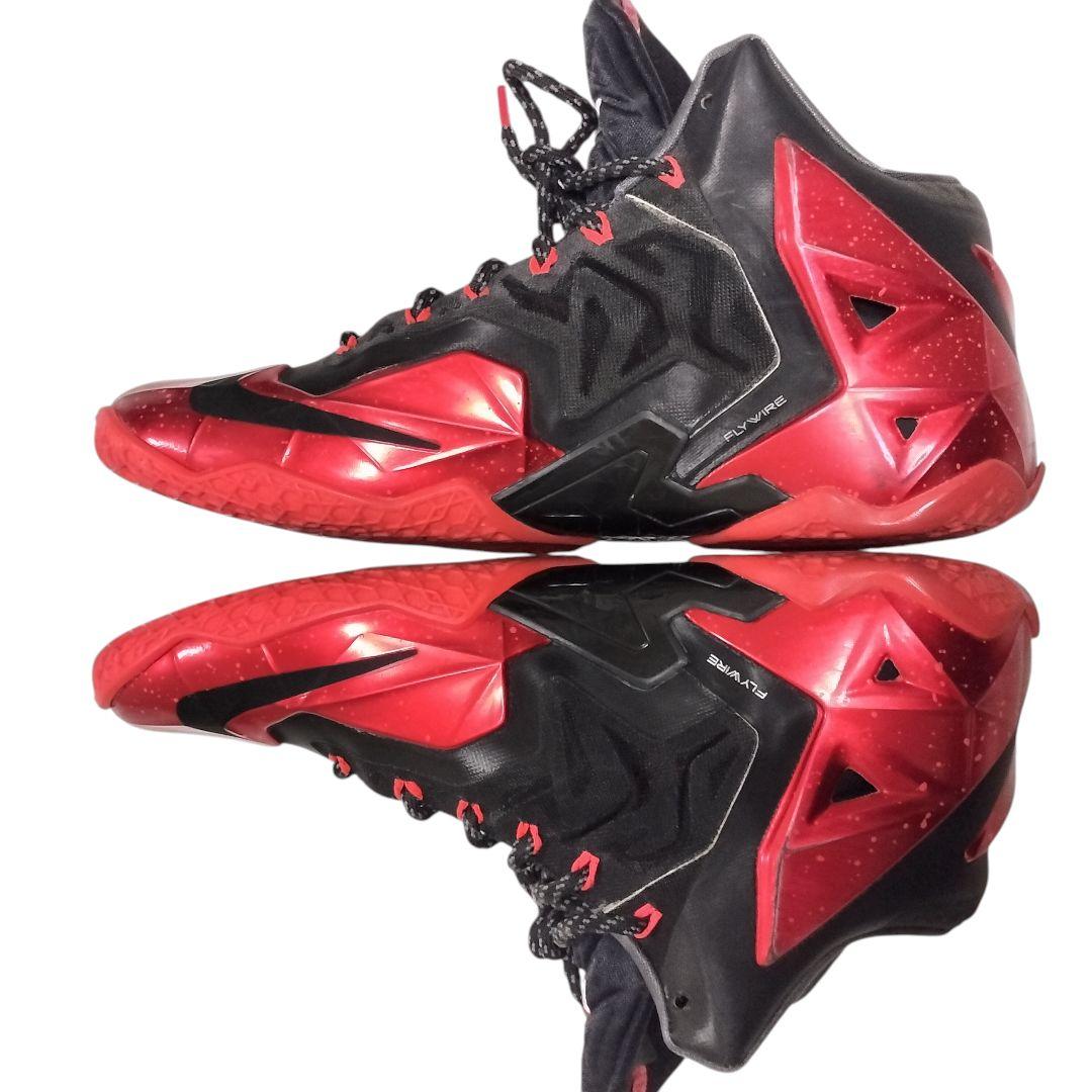 Nike LeBron 11 awayレブロンアウェイブラック/レッド 27cm