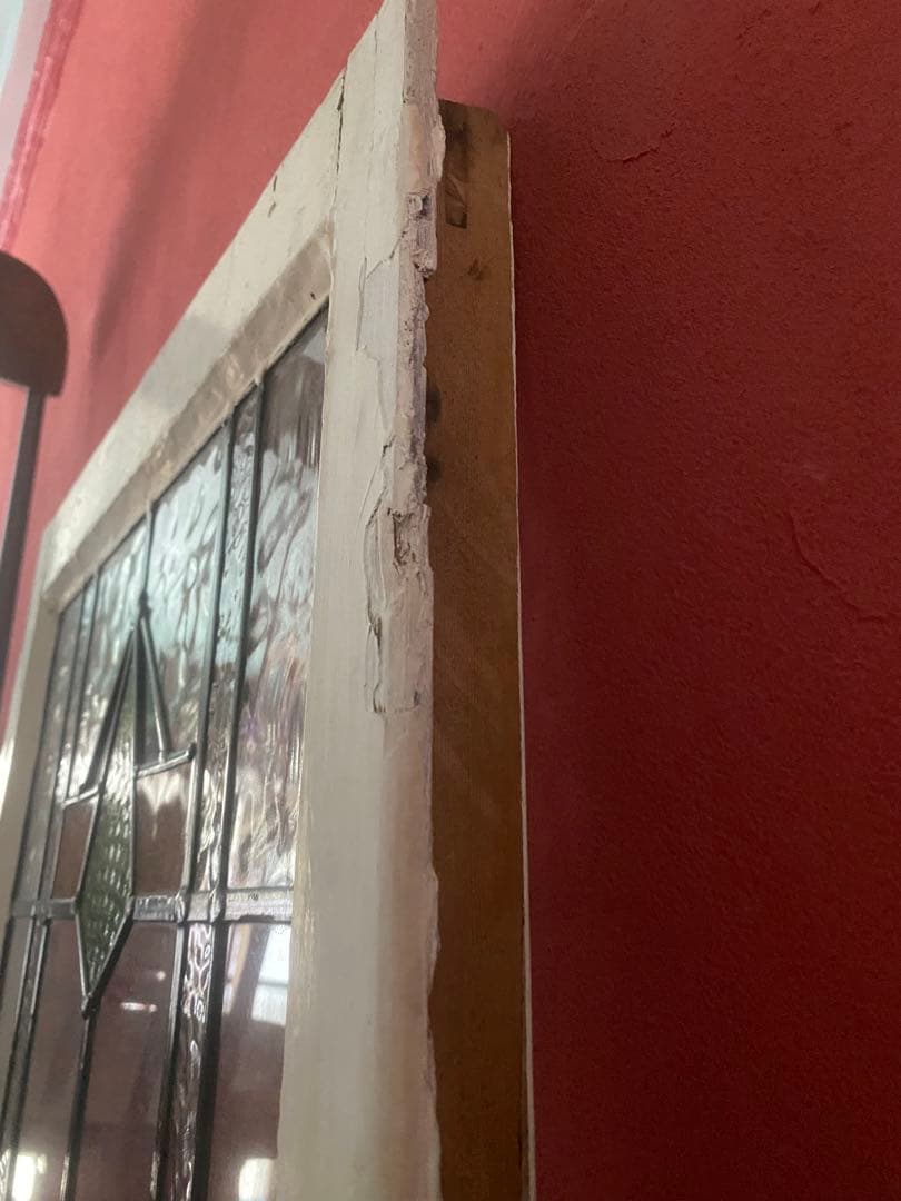 イギリスアンティークステンドグラスグリーン