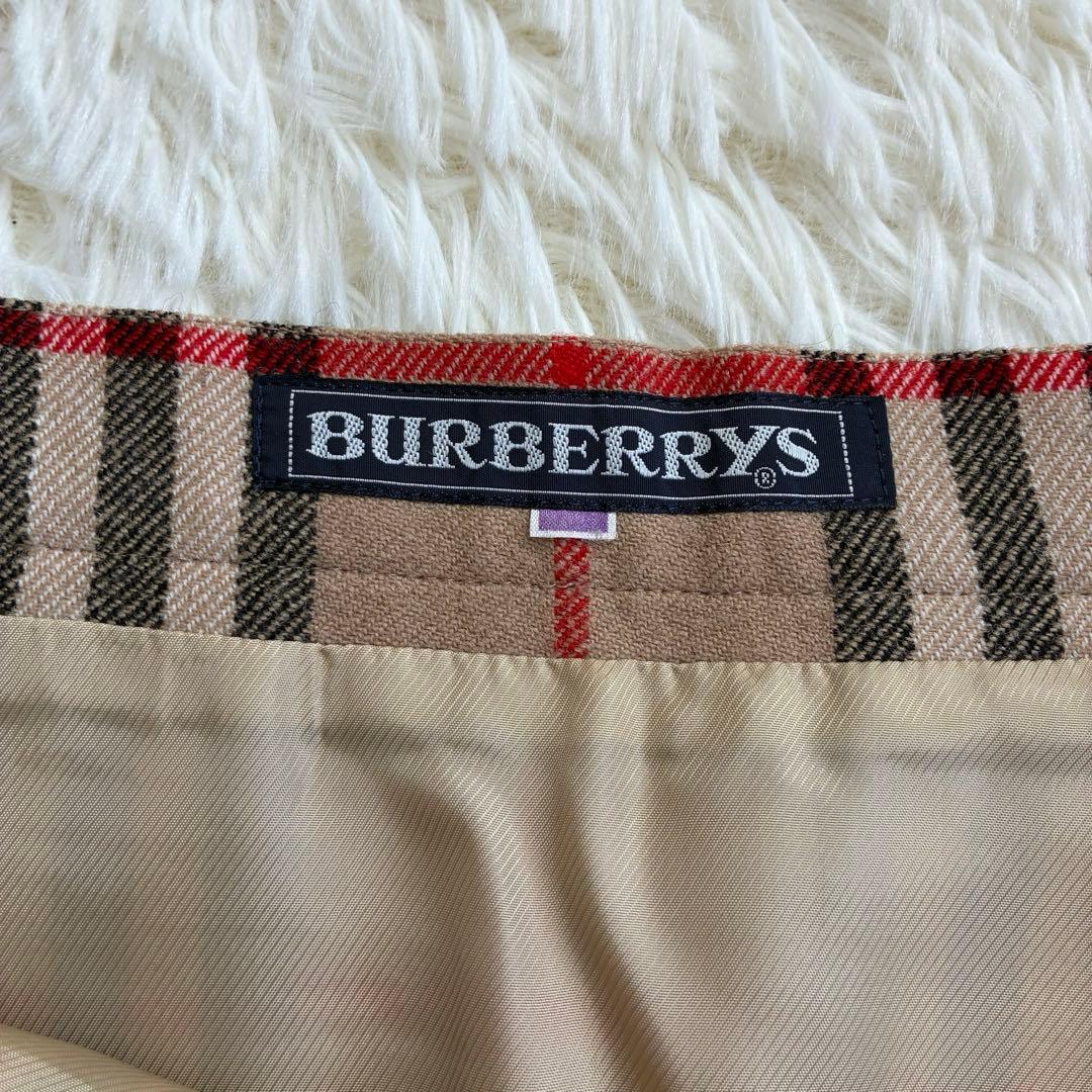 美品　バーバリー　プリーツスカート　ノバチェック