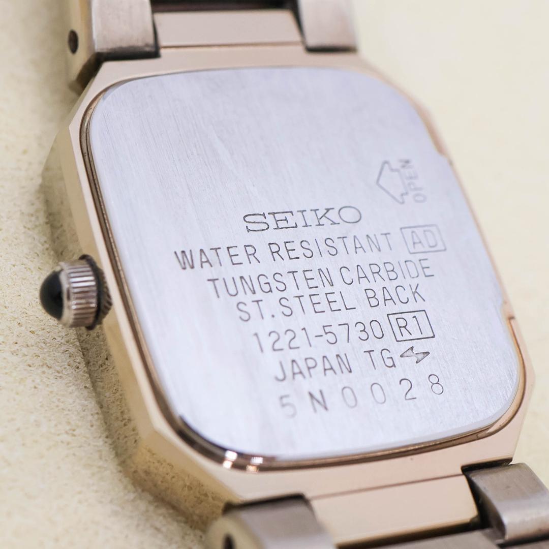 稼働 SEIKO EXCELINE 腕時計 タングステン レディース 2678