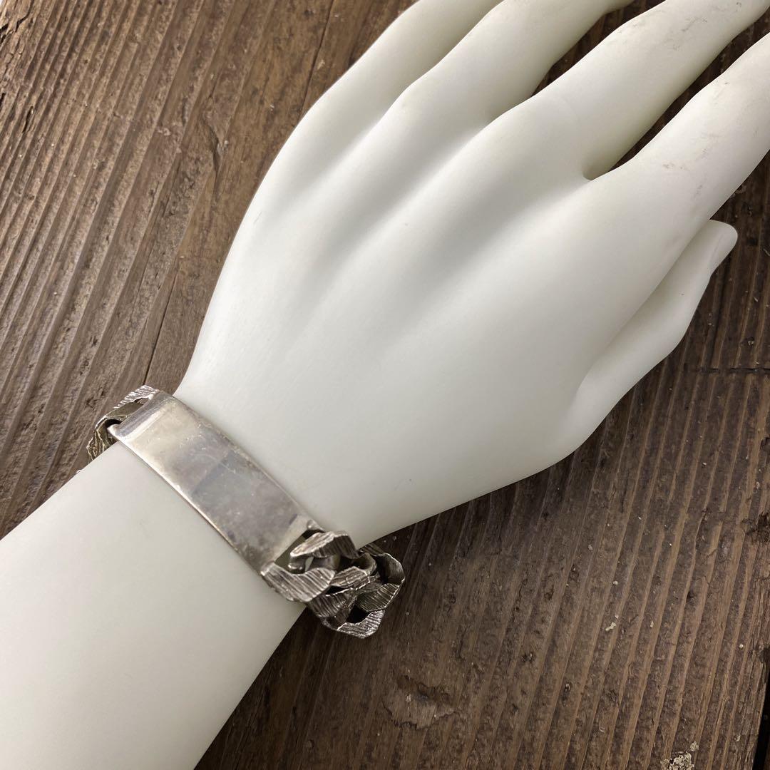 英国 IDプレート シルバー ブレスレット ロンドン 925