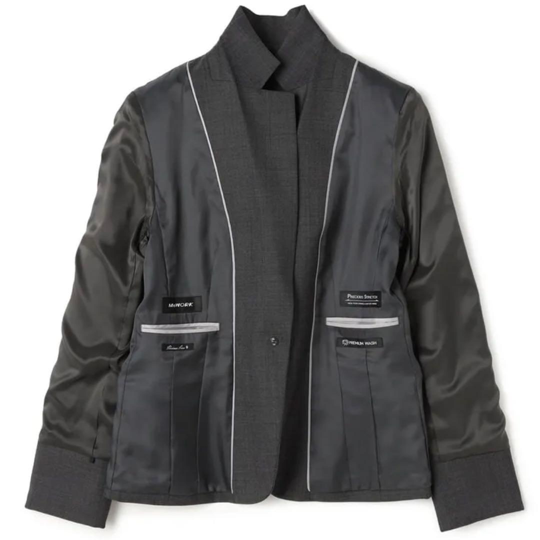 AOKI 洗える360°キレイスーツ テーラードジャケット セットアップ　グレー