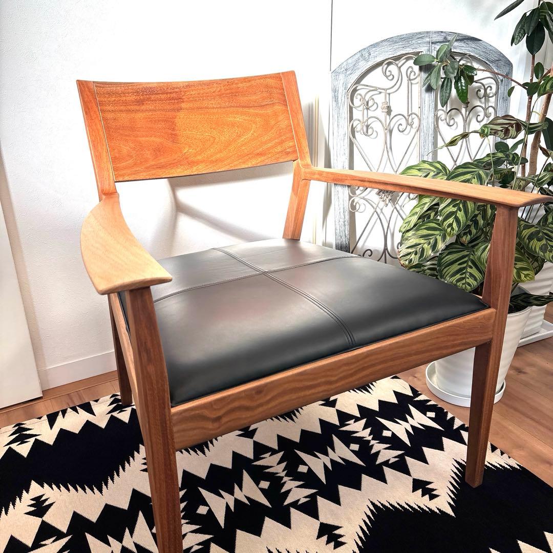 time&style ナイトフライ ラウンジチェア　ウォルナット　アームチェア①