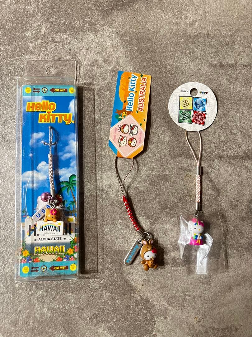 ご当地キティ ストラップ 45点 まとめ売り　平成レトロ／2000年代／海外限定