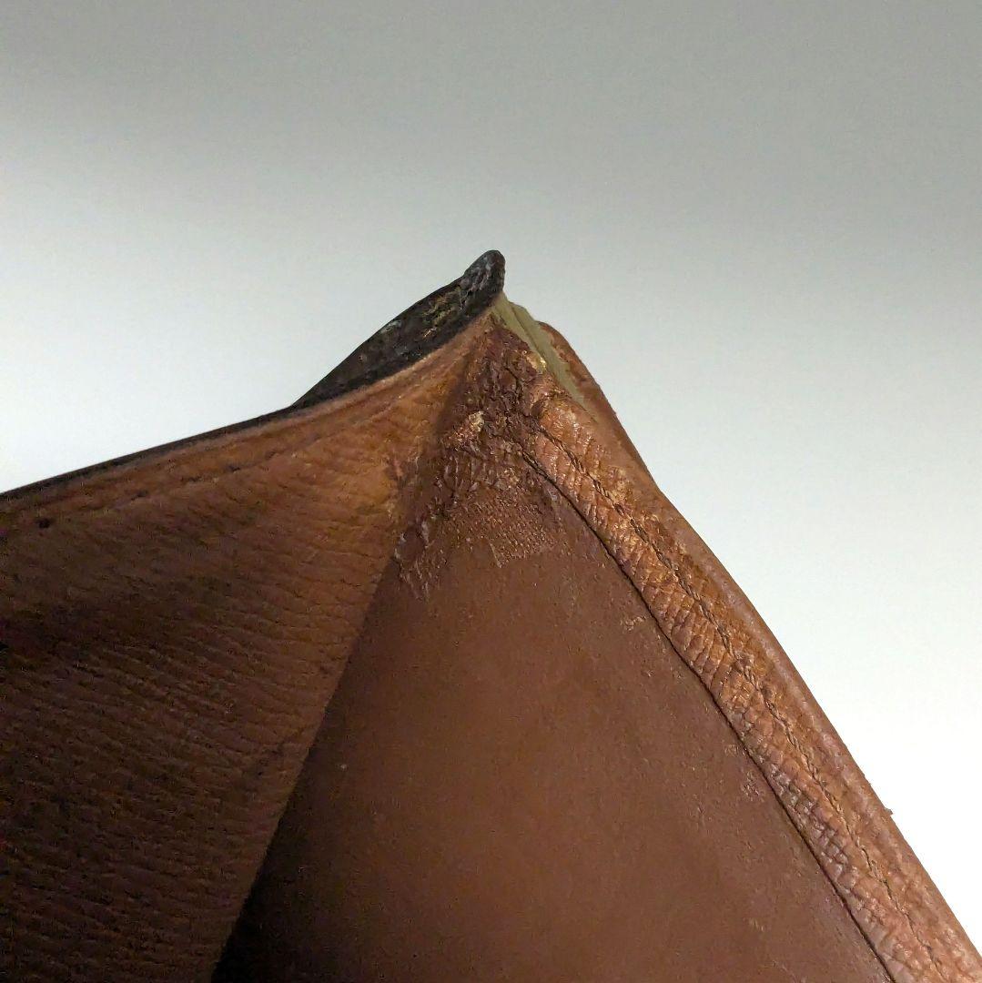 LOUIS VUITTON モノグラム 二つ折り財布 がま口 M61663 茶色