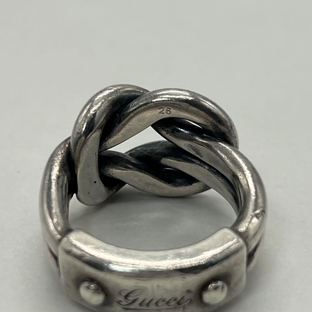 グッチ GUCCI ノット リング 表記サイズ26 SV925 オールド 希少