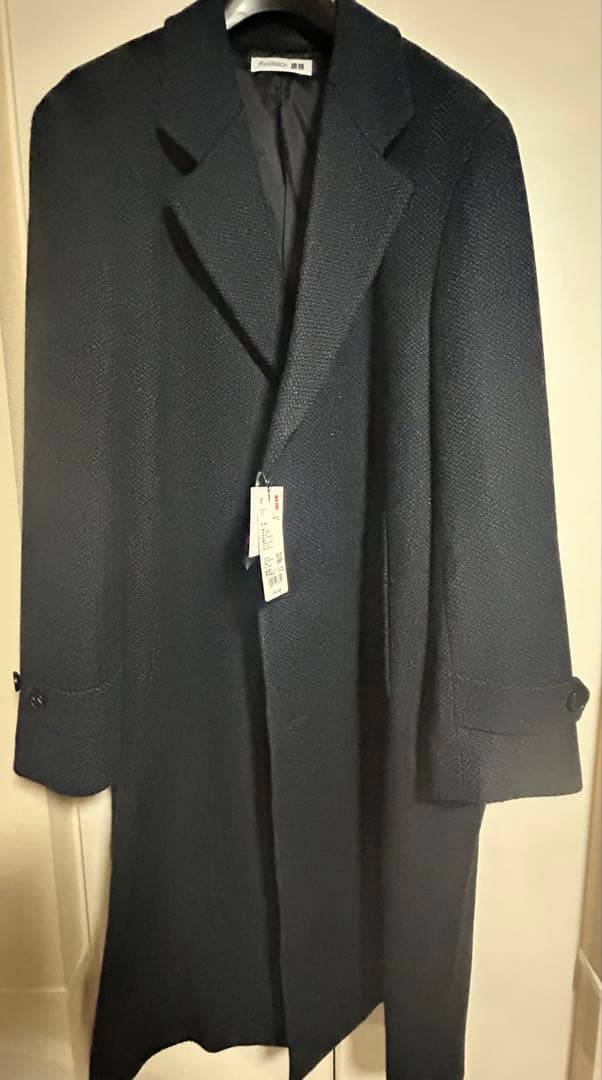 新品未使用 ユニクロ JW ANDERSON チェスターコート BLUE XXL