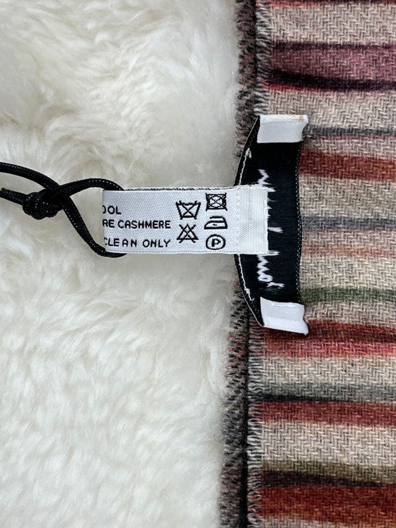 未使用＊ポールスミス＊リバーシブルストール マフラー＊花柄×ストライプ